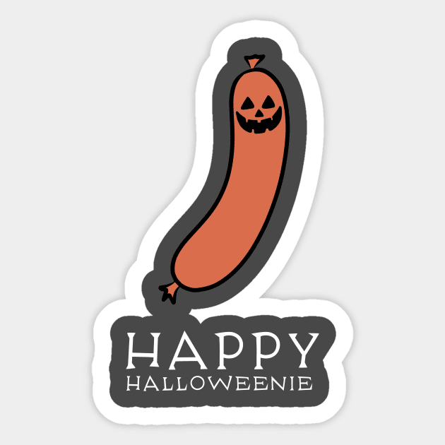 Happy Halloweenie Sticker by MikeBrennanAD